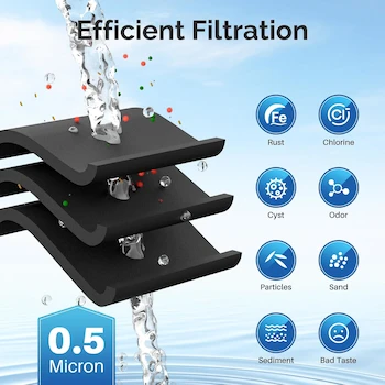 Imagen 4 de ICEPURE UKF8001 - Filtro de Agua para Refrigerador Compatible con Maytag UKF8001, UKF8001AXX, UKF8001AXX-200, Whirlpool 4396395, 469005, 469006, EveryDrop Filter 4, EDR4RXD1, Puriclean II, RWF0900A, RFC0900A, 3 Unidades