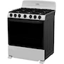Miniatura de Mabe - Estufa de Piso a Gas 76 cm, 6 Quemadores, Color Plata Mercury, Modelo EM7622BAPS2, Capacidad de Horno 126.6 L