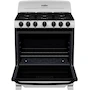Miniatura de Mabe - Estufa de Piso a Gas 76 cm, 6 Quemadores, Color Plata Mercury, Modelo EM7622BAPS2, Capacidad de Horno 126.6 L