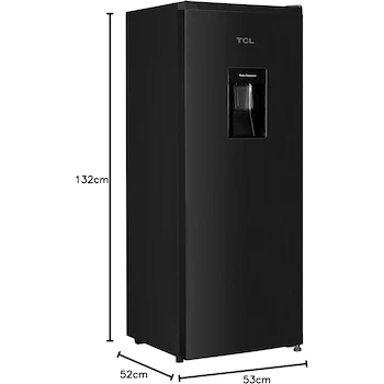 Imagen 2 de TCL 846042071406 Refrigerador de 6 Pies, 168 L, Congelador Superior, Negro