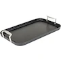 Miniatura de Viking Culinary Plancha de Doble Quemador Gris, Modelo 40051-1218, 18 x 11 Pulgadas