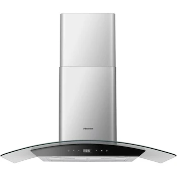 Imagen de referencia para Hisense HHW902WS Campana Extractora de Pared 90 cm, 800 m³/h Boost, 650 m³/h Máx, Recirculación, 3 Velocidades, Filtro Fácil Limpieza, Acero Inoxidable