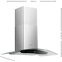 Miniatura de Hisense HHW902WS Campana Extractora de Pared 90 cm, 800 m³/h Boost, 650 m³/h Máx, Recirculación, 3 Velocidades, Filtro Fácil Limpieza, Acero Inoxidable