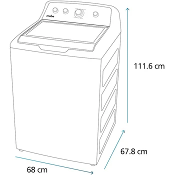 Imagen 2 de Mabe - Lavadora Automática Aqua Saver Green 19 kg Blanca con Sanitizado - LMA79114CBAK0