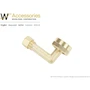 Miniatura de Whirlpool W10685193 Elbow Hose Fitting 3/4" x 3/8" Brass para Lavavajillas