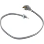Miniatura de Whirlpool PT220L Cable de Alimentación Eléctrica Original para Secadoras 4 Pies 3 Hilos 30 Amperios Gris - Sustituye 211053, 3389955, 4319131, 4392905, 4392905R, 661592, 687104, 694044, 694045, PS4075045, W10830966