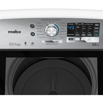 Imagen 5 de Mabe Lavadora Automática Aqua Saver Green High Efficiency 22 kg Blanca con Sanitizado - LMH72201WBAB1