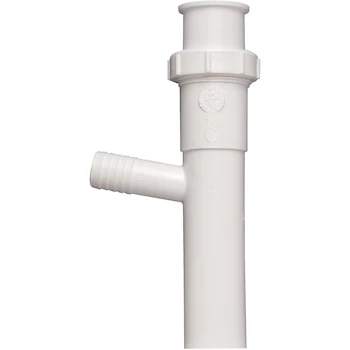 Imagen de referencia para Keeney 35-8WK - Pieza de cola de rama para lavavajillas de polipropileno blanco, conexión directa o junta deslizante de 1-1/2 pulgadas por 8 pulgadas con diámetro exterior de 5/8 pulgadas