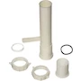 Miniatura de Keeney 35-8WK - Pieza de cola de rama para lavavajillas de polipropileno blanco, conexión directa o junta deslizante de 1-1/2 pulgadas por 8 pulgadas con diámetro exterior de 5/8 pulgadas