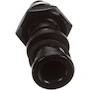 Miniatura de Cambro 64003 Kit de Boquilla Estándar de Nylon Negro con Anillo C, Arandela Plana, Arandela de Fibra y Tuerca Hexagonal para Camtainer, Ultra Camtainer y CamServer