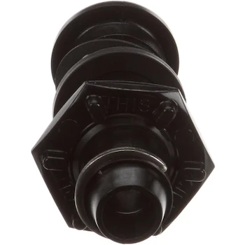 Imagen 4 de Cambro 64003 Kit de Boquilla Estándar de Nylon Negro con Anillo C, Arandela Plana, Arandela de Fibra y Tuerca Hexagonal para Camtainer, Ultra Camtainer y CamServer