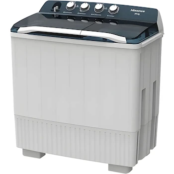 Imagen 4 de Hisense WSA2001P - Lavadora Semiautomática de 2 Tinas, 20 kg de Lavado y 8 kg de Centrifugado, Color Blanco