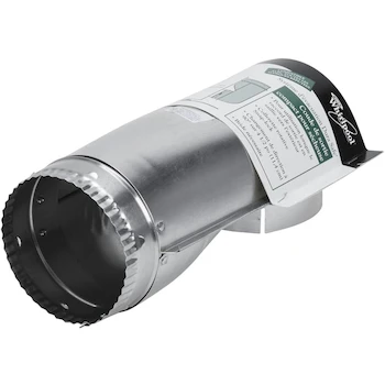 Imagen de referencia para Whirlpool 4396004 Codo de Ventilación Offset para Secadora de 4.5 Pulgadas, Color Plateado, con Giro de 90 Grados en 4.5 Pulgadas, Dimensiones 10.62 x 4 x 4.37 Pulgadas