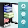 Miniatura de EUHOMY BRU-03 Refrigerador de Bebidas de 15 Pulgadas Bajo Mostrador para 127 Latas, Integrado o Independiente, Color Plateado