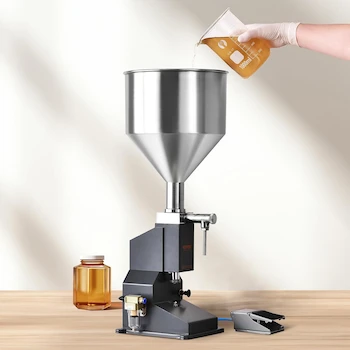 Imagen 2 de VEVOR A02 Máquina de Llenado de Líquidos Pasta Neumática Llenadora de Botellas de Acero Inoxidable SGY-A02 5-50 ml