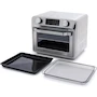 Miniatura de GreenPan Bistro Noir 9 en 1 Horno de Freír al Aire de Acero Inoxidable Plateado con Sartén para Hornear, Estante de Acero Inoxidable y Cesta de Freír de Aire