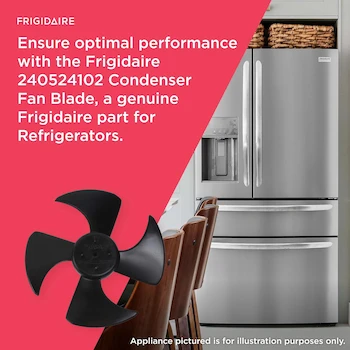 Imagen 3 de Frigidaire 240524102 - Cuchilla de Ventilador Condensador para Refrigeradores, Color Negro