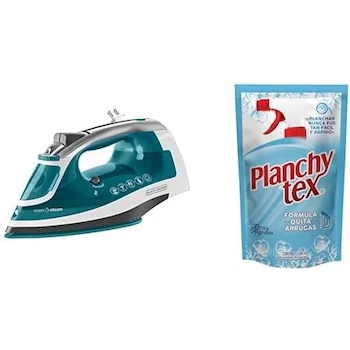 Imagen de referencia para Black+Decker Plancha de Vapor SmartSteam ICR1924 con Suela Cerámica y Cable Retráctil + Planchytex Facilitador de Planchado Líquido Flores de Algodón Repuesto 500 ml