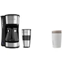 Miniatura de BLACK+DECKER Cafetera 4 en 1 con Vaso Personal y Filtro Permanente + Owala SmoothSip Slider Vaso Térmico de Acero Inoxidable Libre de BPA 12 oz Color Beige/Blanco (Vanilla Bean)