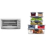 Miniatura de Black+Decker Horno con Freidora de Aire, 30 L de Capacidad + Rubbermaid 2108377 - Juego de 14 recipientes (7 tapas y 7 contenedores) de plástico transparente