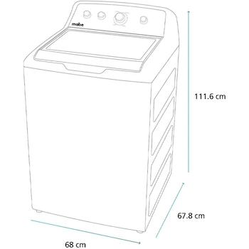 Imagen 2 de Lavadora Automática Mabe Aqua Saver Green High Efficiency 19 kg Diamond Gray con Sanitizado Modelo LMX79114WDAB0