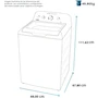 Miniatura de Mabe Lavadora Automática 19 kg Carga Superior Tecnología Aqua Saver Ciclo Sanitizador Blanca Modelo LMA79114VBAK0