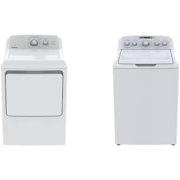 Imagen 1 de Mabe SMG26N5MNBAB0 Secadora a Gas 6.2 pies cúbicos Blanca + Lavadora Automática Aqua Saver Green High Efficiency 22 kg Blanca con Sanitizado Mabe LMA72215CBAB0
