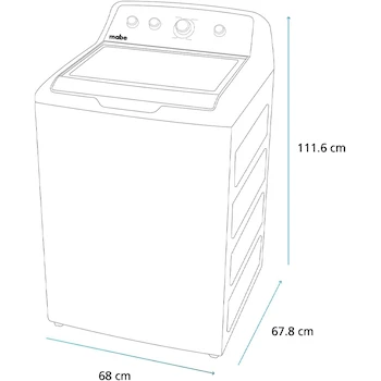 Imagen 2 de GE Appliances - Lavadora Automática 22 kg Blanca - LGA72214CBAB0
