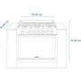 Miniatura de Estufa de Empotre Mabe XOC80800CT3 Acero Inoxidable 80 cm (30 pulgadas) con Horno de 126.6 L
