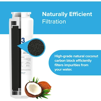 Imagen 4 de Brio - Paquete de 3 filtros de refrigerador de repuesto para Amana®/Maytag® UKF8001, filtro de nevera de agua y hielo, compatible con 8001P, UKF8001AXX, UKF8001AXX-750, UKF8001AXXP, UKF9001