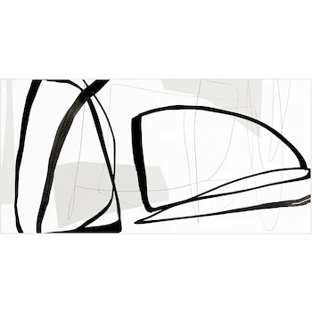 Imagen de referencia para Fine Art Tj - Cuadro Decorativo Explorador Matka de Maja Gunnardottir - Lienzo Multicolor Abstracto Embellecido, Tamaño 61 cm x 122 cm