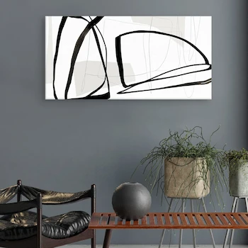 Imagen 3 de Fine Art Tj - Cuadro Decorativo Explorador Matka de Maja Gunnardottir - Lienzo Multicolor Abstracto Embellecido, Tamaño 61 cm x 122 cm