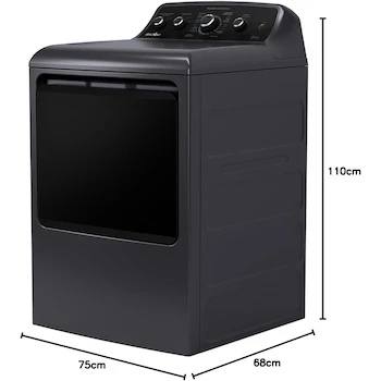 Imagen 2 de Mabe - Secadora a Gas 7.2 cu. ft. (25 kg) Diamond Gray - DMG47N8MSDAB0