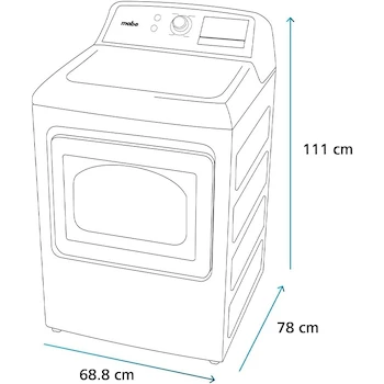 Imagen alusiva al producto Mabe - Secadora a Gas 7.2 cu. ft. (25 kg) con Tecnología UV Protection, Diamond Gray - DMG17R8MSDAB2