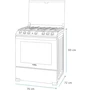 Miniatura de Mabe Estufa de Piso 76 cm (30 pulgadas) Silver EMH7612JS0