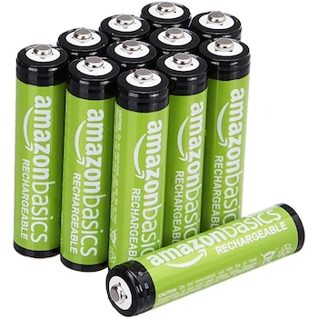 Imagen 2 de Amazon Basics Paquete de Pilas Recargables AAA 800 mAh 12 Pilas Precargadas + Taurus Hervidor de Agua Caronte 2 Lt 1000 W Chico Plata