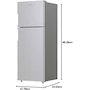 Miniatura de Refrigerador Acros con Decorado, Modelo AT-1330D, Color Gris Platina, Capacidad 13 Pies Cúbicos, Top Mount, 2 Puertas, Tamaño 77.4 cm Profundidad x 66 cm Ancho x 170.5 cm Alto