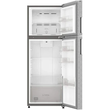 Imagen 5 de Refrigerador Acros con Decorado, Modelo AT-1330D, Color Gris Platina, Capacidad 13 Pies Cúbicos, Top Mount, 2 Puertas, Tamaño 77.4 cm Profundidad x 66 cm Ancho x 170.5 cm Alto