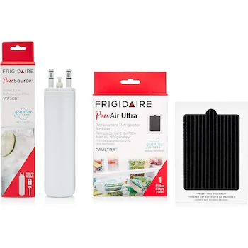 Imagen alusiva al producto Frigidaire FRIGCOMBO3 WF3CB PureSource 3 y PAULTRA PureAir Ultra Filtro de Agua y Aire Combo Pack 2 Piezas Blanco