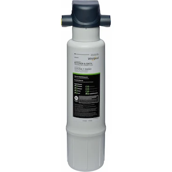 Imagen 2 de Whirlpool WHAFFF White UltraEase Kitchen & Bath Under Sink Replacement Water Filter, Size 13" H x 2.2" W x 2.2" D, Capacity 2000 Gallons
