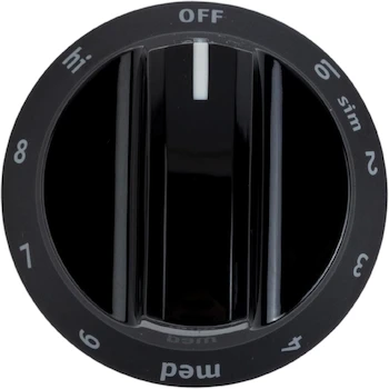 Imagen de referencia para Frigidaire 316544007 Perilla de Control Negra para Quemadores de Estufas Eléctricas y Hornos, Dimensiones 2.5 x 2.5 pulgadas