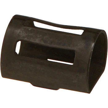 Imagen de referencia para GE WE1X980 Black Metal D-Shaped Dishwasher Knob Insert Clip, Dimensions 1/4" H x 1/4" W x 3/8" D