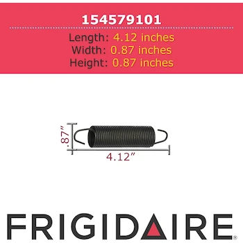 Imagen 2 de Muelle para Puerta de Lavavajillas Electrolux 154579101 Original - Negro - Compatible con Frigidaire y Kenmore - Repuesto 154579101
