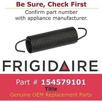 Imagen 3 de Muelle para Puerta de Lavavajillas Electrolux 154579101 Original - Negro - Compatible con Frigidaire y Kenmore - Repuesto 154579101