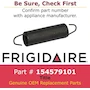 Miniatura de Muelle para Puerta de Lavavajillas Electrolux 154579101 Original - Negro - Compatible con Frigidaire y Kenmore - Repuesto 154579101