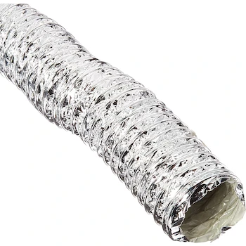 Imagen de referencia para AP Products 013-665 Conducto de Aire Flexible Metalizado Plateado de 2 Pulgadas de Diámetro x 25 Pies de Longitud