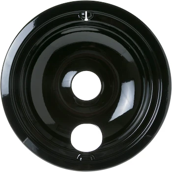 Imagen de referencia para GE WB31M19 Bowl por Goteo Original 8" (20.3 cm) Negro Porcelana para Estufa Eléctrica General Electric