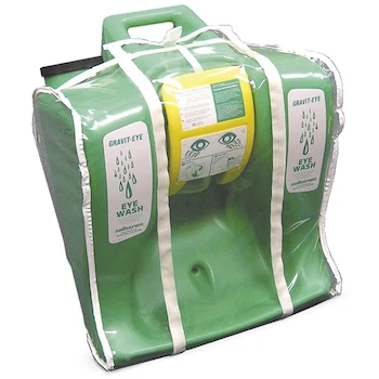 Imagen de referencia para Cubierta de polvo de repuesto de vinilo transparente Sellstrom S90335 para estación de lavado de ojos portátil de flujo de gravedad de 16 galones Gravit-Eye (estación de lavado no incluida)