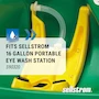 Miniatura de Cubierta de polvo de repuesto de vinilo transparente Sellstrom S90335 para estación de lavado de ojos portátil de flujo de gravedad de 16 galones Gravit-Eye (estación de lavado no incluida)