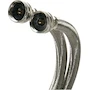 Miniatura de Fluidmaster B9WM48HE - Conector de Lavadora de Alta Eficiencia, Acero Inoxidable Trenzado, 3/4" Manguera x 3/4" Manguera, 4 pies (121.9 cm)